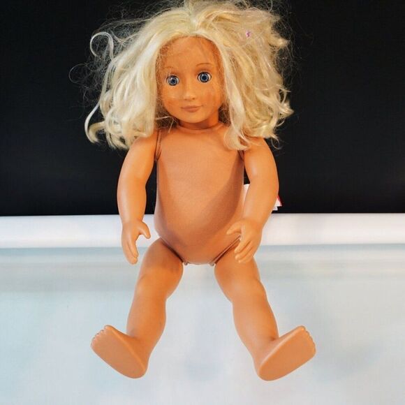 Our Generation Doll by Battat Blond Hair Blue Sleepy Eyes 18 inch Tall - Picture 4 of 12